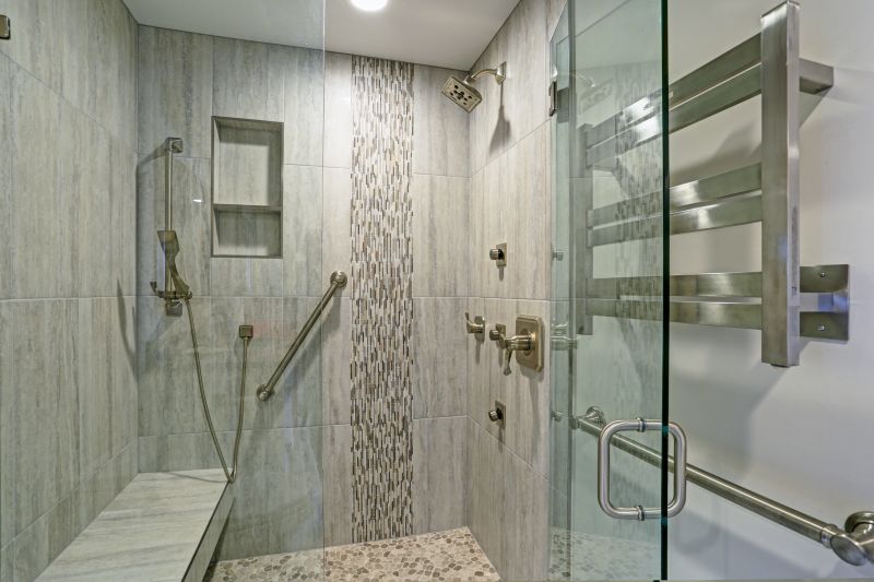 Minimalist Shower with Recessed Shelving