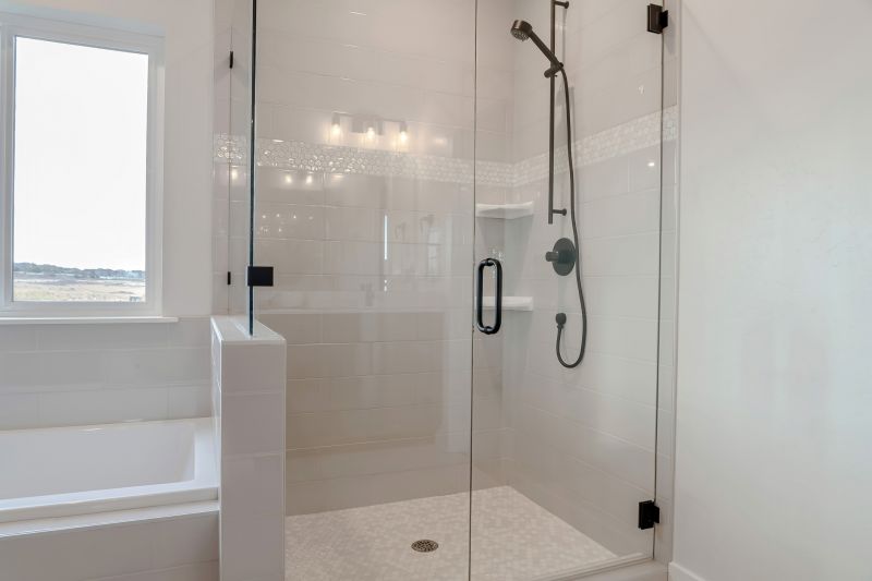Corner Walk-in Shower with Glass Door